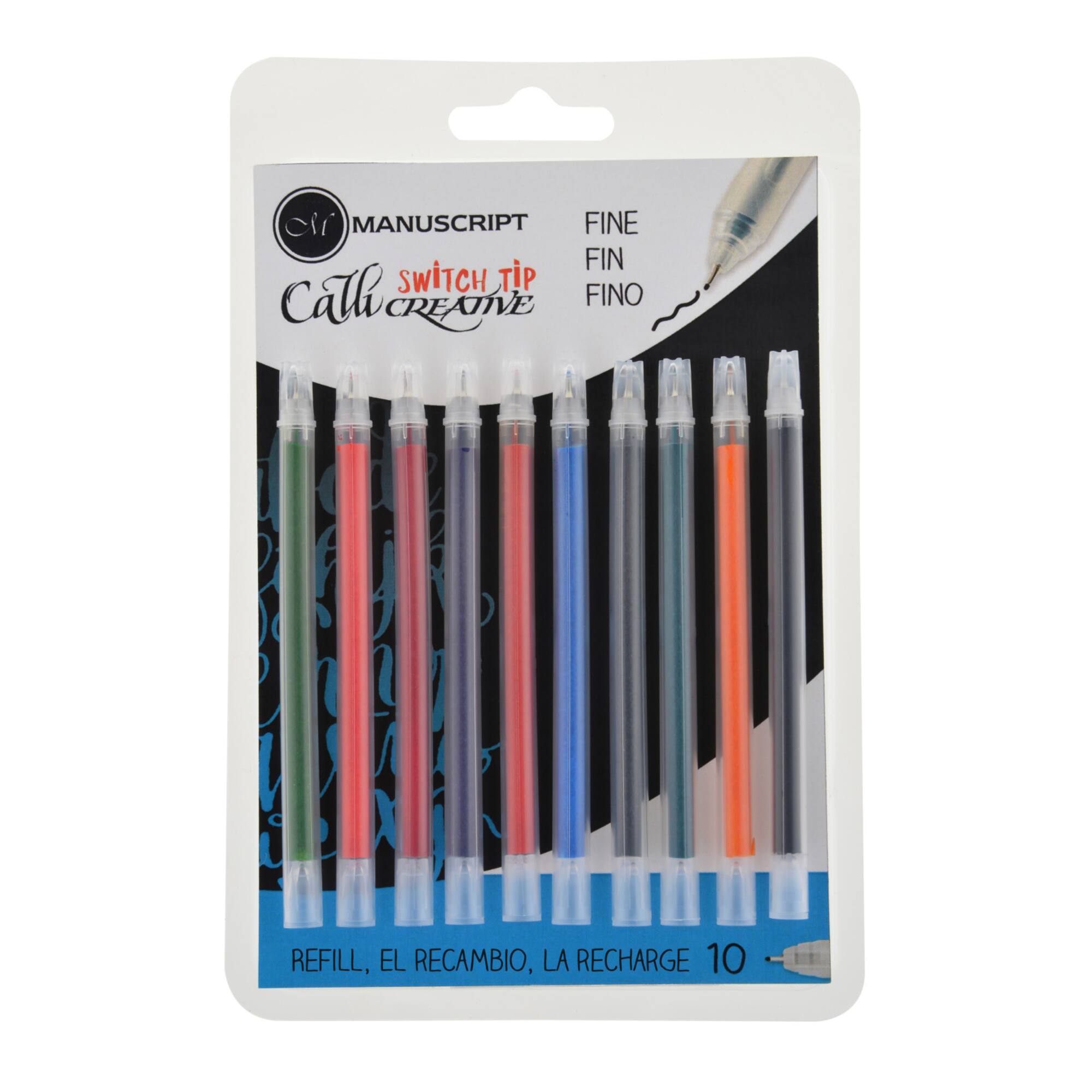 Manuscript CalliCreative Switch Tip Refill Packs, Fineliner